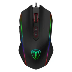 Mouse T-Dagger Sergeant Gaming con cable 4800DPI - Negro T-TGM202