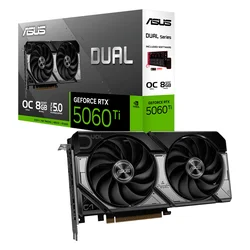 Placa de Video Asus Dual OC NVIDIA GeForce RTX-5060TI 8GB GDDR7 - DUAL-RTX5060TI-O8G