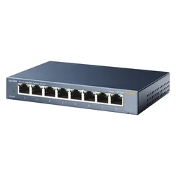Hub Switch TP-Link TL-SG108 8 Puertos Gigabit 1000 Mbps - Gris