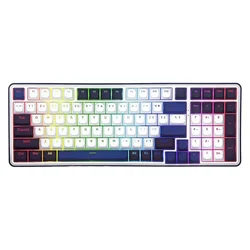 Teclado Gamer Redragon Faye Pro K744WBB RGB Inalámbrico - Blanco