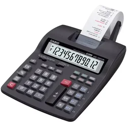 Calculadora con Impresión Casio HR-150RC 12 Dígitos Bivolt - Negro