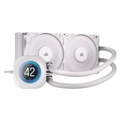 Water Cooler para Procesador Corsair Nautilus 240 RS LCD CW-9061032-WW - Blanco