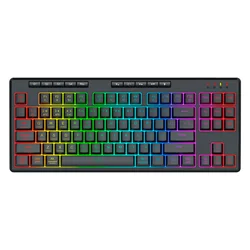 Teclado Gamer Redragon Shiva 87 K516RGB-Pro Inglés USB - Negro