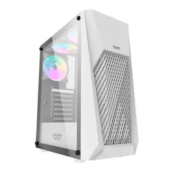 Gabinete Gamer Aigo Darkflash DK150 Mid Tower - Blanco (3 Fans ARGB)