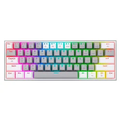 Teclado Gamer Redragon Fizz Pro K616-RGB - Blanco
