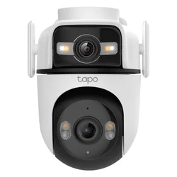 Cámara de Seguridad TP-Link Tapo C545D Outdoor Dual Lens Pan 3MP WiFi - Blanco