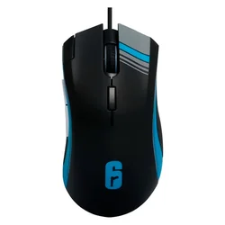 Mouse Gamer Checkpoint MX-200 R6-MS-1000 1000 DPI Con Cable RGB - Negro