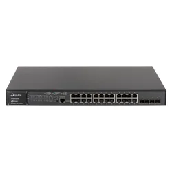 Hub Switch TP-Link TL-SG3428XMP 24 Puertos Gigabit 8POE+4 Slots SFP+ 10G 1000Mbps - Gris