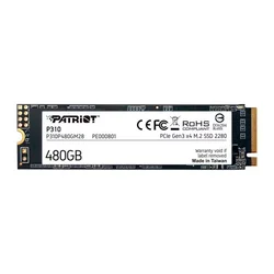 SSD M.2 Patriot P310 480GB NVMe PCIe Gen 3 - P310P480GM28