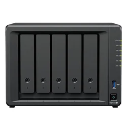 Servidor Nas Synology DS1525+ AMD Ryzen V1500B 5 Baias - Negro