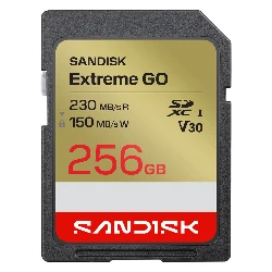 Tarjeta de Memoria SD SanDisk Extreme Go 256GB 230Mbs - SDSDXGN-256G-GNCIN