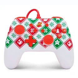 Control PowerA Wired Mario Holiday para Nintendo Switch - PWA-A-2529
