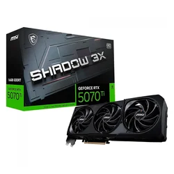 Placa de Video MSI Shadow 3X OC NVIDIA GeForce RTX 5070 Ti 16GB GDDR7 - 912-V531