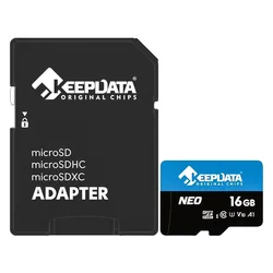 Tarjeta de Memoria Micro SD Keepdata Neo 16GB 95Mbs - KDMSDC10U1V10A1-16G