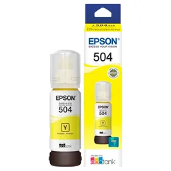 Garrafa de Tinta Epson para Ecotank T504 220 / L4260 70ml - Amarillo