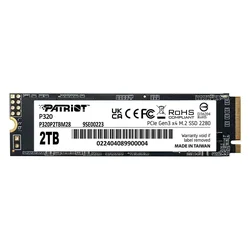SSD M.2 Patriot 2TB NVMe PCIe Gen 3 - P320P2TBM28