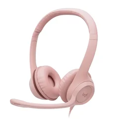 Headphone Logitech H390 981-001280 USB - Rose