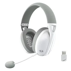 Headset Gamer Redragon Ire Pro H848 Wireless - Blanco Gris