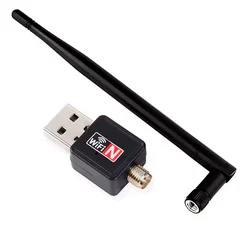 Adaptador Wi-Fi USB 1200Mbps Antena - Negro