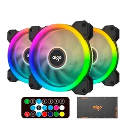 Fan para Gabinete Aigo darkFlash DR12 RGB 3 en 1 - Negro