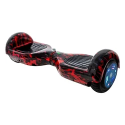 Scooter Eléctrico HYE 6.5'' Bluetooth LED + Bolso - Rojo Fogo