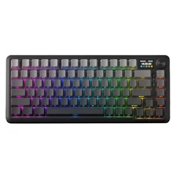 Teclado Gamer Redragon Behemoth Pro K724SPRGB Layout 75% Inalámbrico - Negro