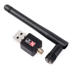 Adaptador Wi-Fi USB 600Mbps Antenas - Negro