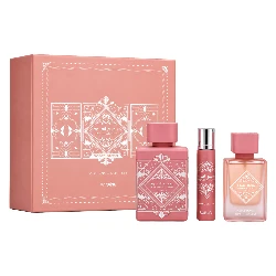 Kit Perfume Lattafa Bade'e Al Oud Noble Blush Eau de Parfum Femenino 100ml + Perfume de Viaje 12ml + Hair Mist 50ml