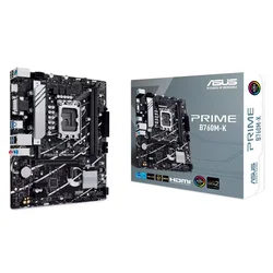 Placa Madre Asus Prime B760M-K Socket LGA 1700 Chipset 
Intel B760 DDR5 Micro ATX