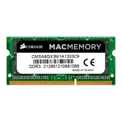Memoria RAM Corsair ValueSelect 8GB DDR3 1600MT/s para Notebook - CMSA8GX3M1A1333C9