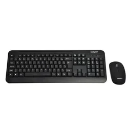 Kit Teclado y Mouse Satellite AK-725G Inalámbrico Portugués - Negro