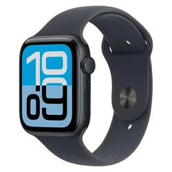 Apple Watch SE 3 2025 MEHQ4LW/A Parlante Aluminio 44mm Meia Noite - Esportiva Meia Noite M/L