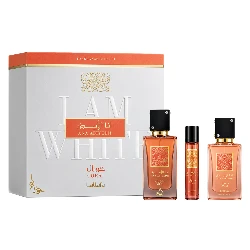Kit Perfume Lattafa Ana Abiyedh Coral Eau de Parfum Unisex 60ml + Perfume de Viaje 12ml + Hair Mist 50ml