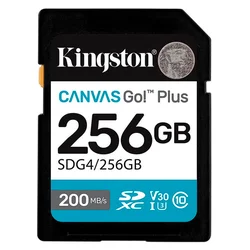 Tarjeta de Memoria SD Kingston Canvas Go Plus 256GB 200Mbs - SDG4/256GB