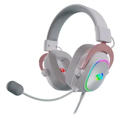 Headset Gamer Redragon Zeus X H510W-RGB USB - Blanco