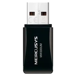Adaptador WiFi Mercusys MW300UM USB 300 Mbps 2.4GHz - Negro