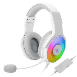 Headset Gamer Redragon Pandora H350W-RGB USB - Blanco