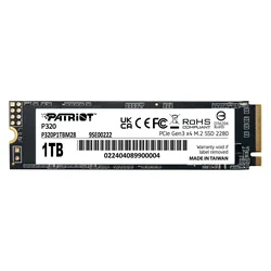 SSD M.2 Patriot 1TB NVMe PCIe Gen 3 - P320P1TBM28
