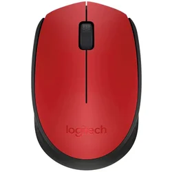 Mouse Logitech M170 1000 DPI Inalámbrico - Rojo y Negro