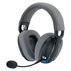 Headset Redragon Skuld Pro H878BG LED Wireless - Negro Gris