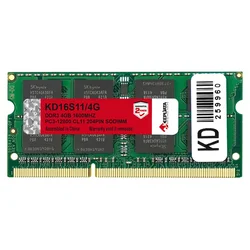 Memoria RAM Keepdata 4GB DDR3 1600MT/s para Notebook - KD16S11/4G