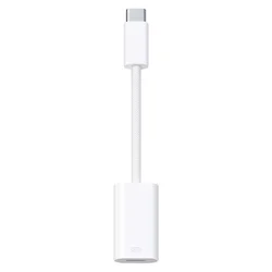 Apple Adaptador MUQX3AM/A USB-C para Lightning - Blanco