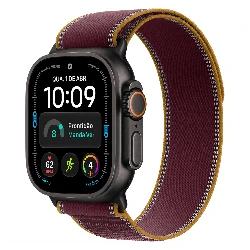 Apple Watch Ultra 4 MJC44LW/A Celular + GPS Parlante Titanio Natural 49mm - Loop Trail Bordó