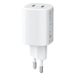 Cargador para Tomada Xiaomi Mi 45W Nano Turbo Adapter 2 Puertos - Blanco