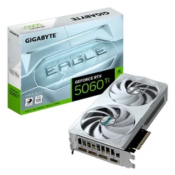 Placa de Video Gigabyte NVIDIA GeForce RTX 5060TI 8GB GDDR7 - GV-N506TEAGLEOC ICE-8GD