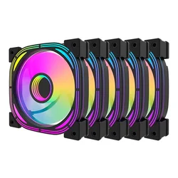 Fan para Gabinete darkFlash INF24 5 en 1 - Negro