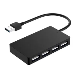 Adaptador Hub Satellite A-HUB13 USB 4 en 1 - Negro