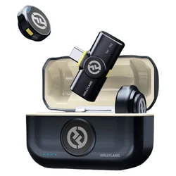 Micrófono Lapela Hollyland Lark M2 USB-C Inalámbrico para Smartphone - Negro (1RX-2TX)