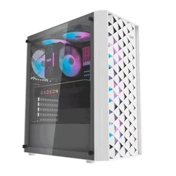 Gabinete Gamer Darkflash DK351 Mid Tower - Blanco (4 Fans ARGB)