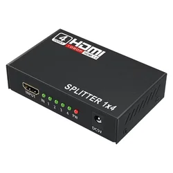 HUB Splitter HLD HDMI 4 Puertos Full HD - Negro